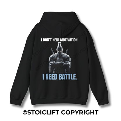 StoicLift Heavy Blend Hoodie - "I DON’T NEED MOTIVATION."
