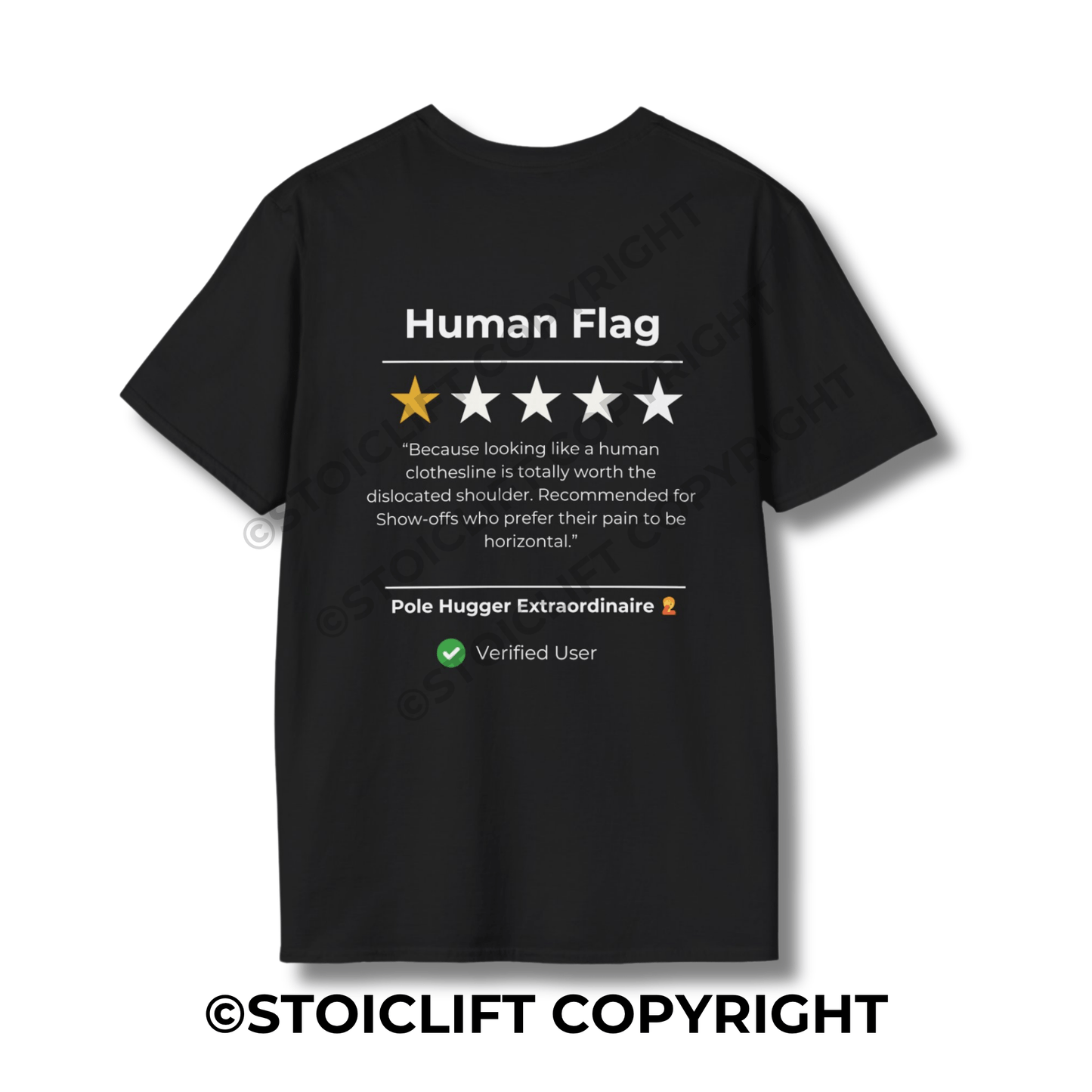 StoicLift Unisex Softstyle T-Shirt – "Human Flag"