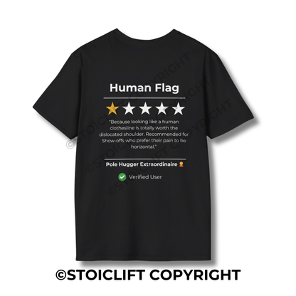StoicLift Unisex Softstyle T-Shirt – "Human Flag"