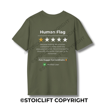 StoicLift Unisex Softstyle T-Shirt – "Human Flag"