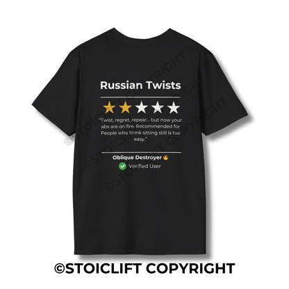 StoicLift Unisex Softstyle T-Shirt – "Russian Twists"