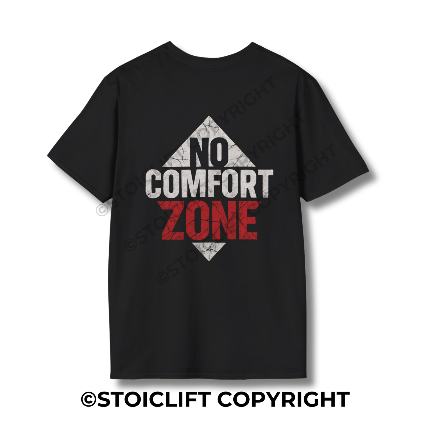 StoicLift Unisex Softstyle T-Shirt – "No comfort zone"