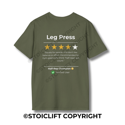 StoicLift Unisex Softstyle T-Shirt – "Leg Press"