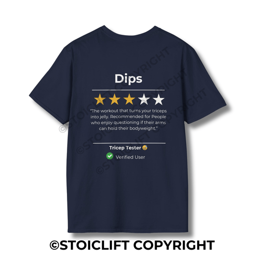 StoicLift Unisex Softstyle T-Shirt – "Dips"