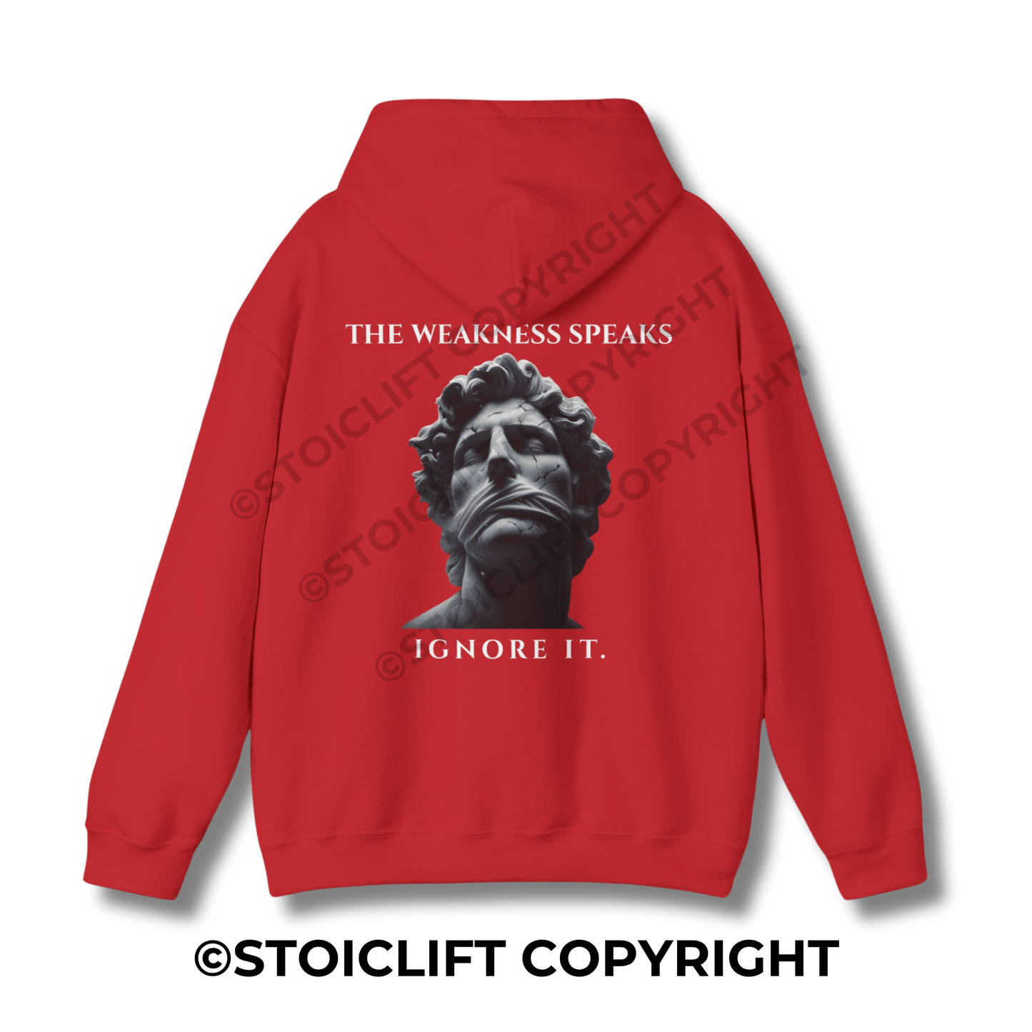 "THE WEAKNESS SPEAKS, IGNORE IT." - Hoodie