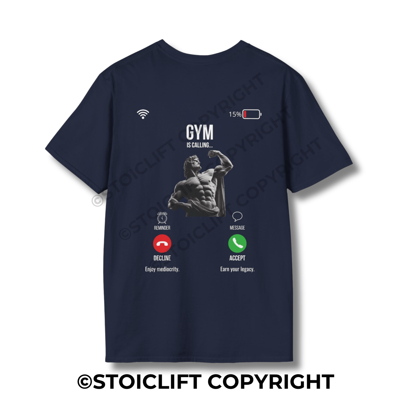 StoicLift Unisex Softstyle T-Shirt – "GYM is calling..."
