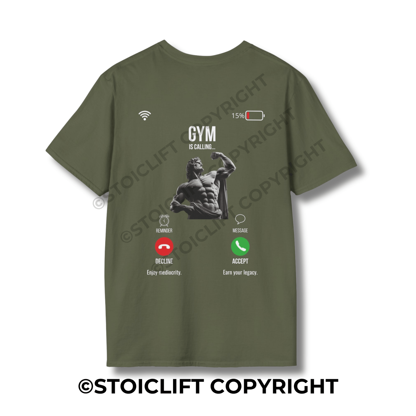 StoicLift Unisex Softstyle T-Shirt – "GYM is calling..."