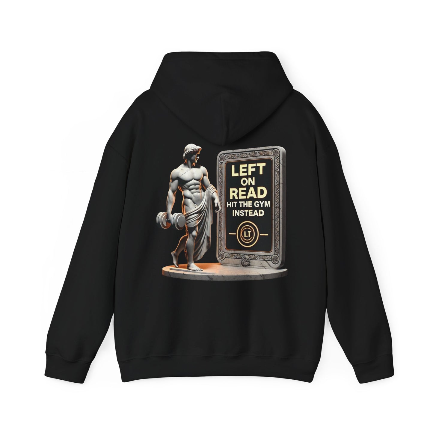 StoicLift Heavy Blend Hoodie - "Left on read, hit the gym instead."