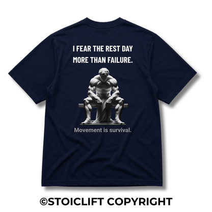 "I FEAR THE REST DAY MORE THAN FAILURE." - Heavyweight Oversized Tee