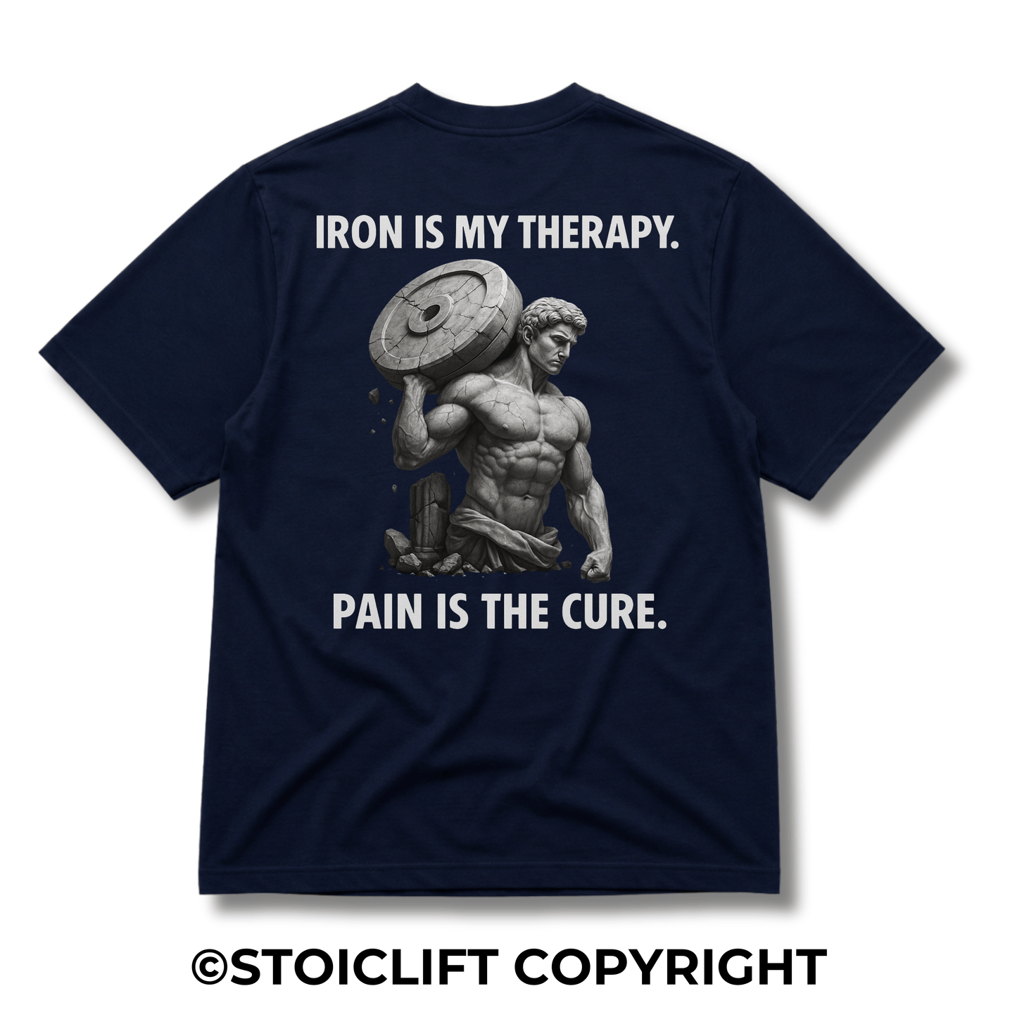 "Iron is my therapy..." - Heavyweight Oversized Tee
