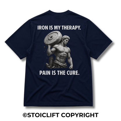"Iron is my therapy..." - Heavyweight Oversized Tee