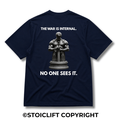 "THE WAR IS INTERNAL." - Heavyweight Oversized Tee