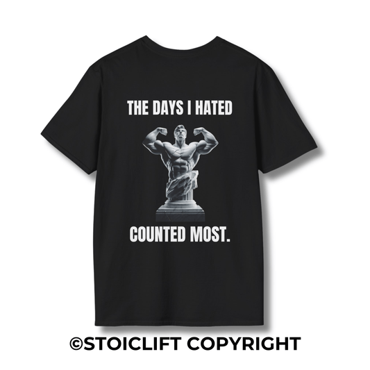"THE DAYS I HATED COUNTED MOST." - Regular Fit Tee