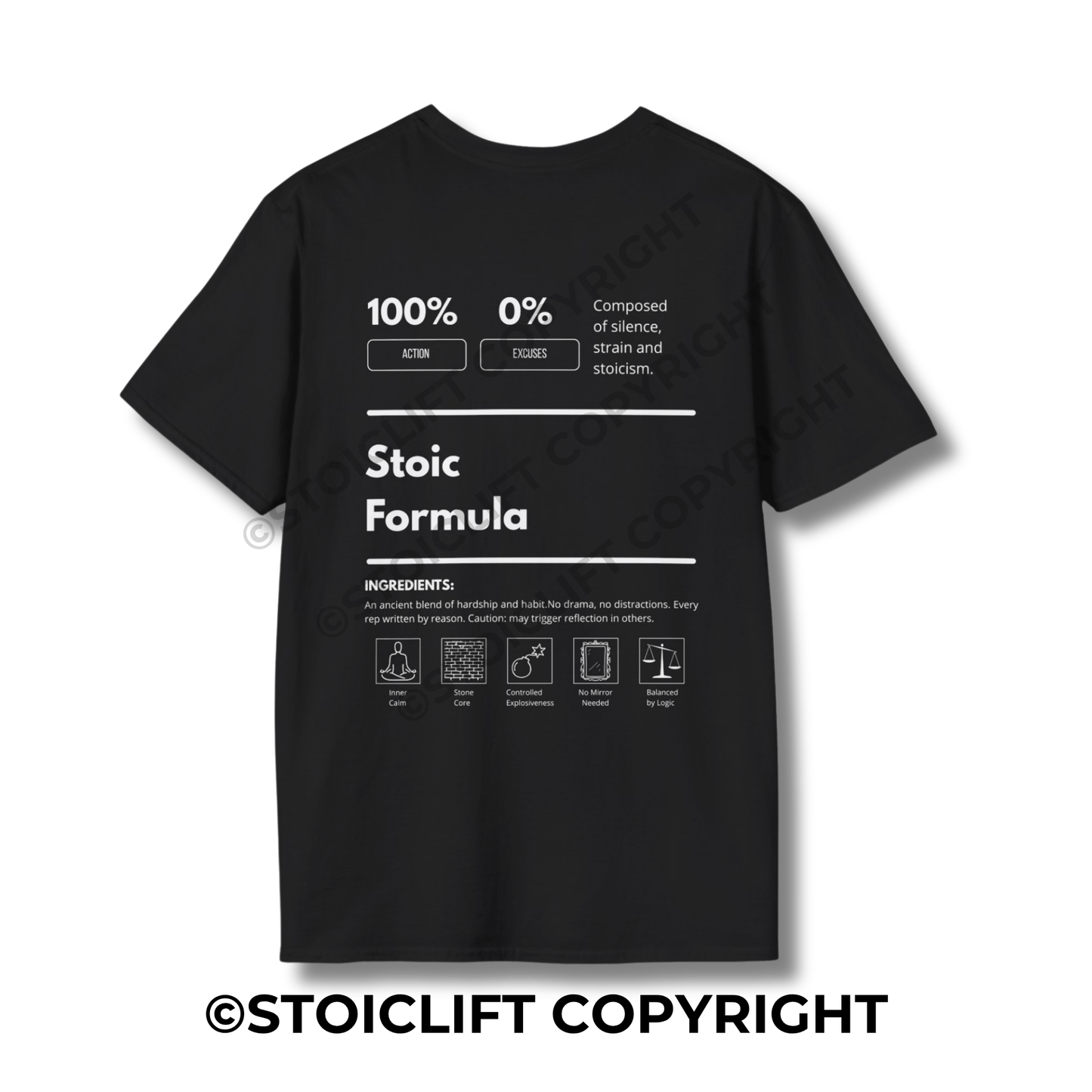 StoicLift Unisex Softstyle T-Shirt – "Stoic Formula"