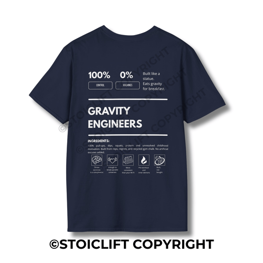 StoicLift Unisex Softstyle T-Shirt – "GRAVITY ENGINEERS"