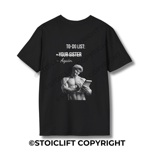StoicLift Unisex Softstyle T-Shirt – "To-do list"