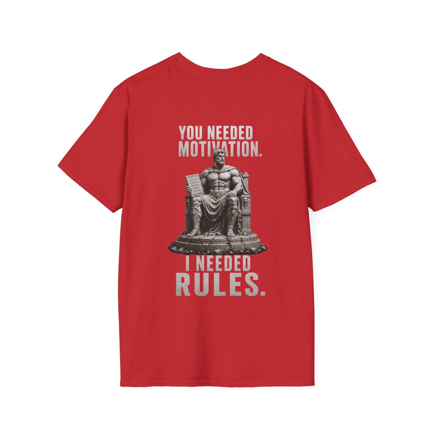 "Rules Over Motivation" – Regular Fit Tee