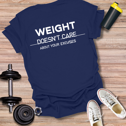 StoicLift Unisex Softstyle T-Shirt – "Weight doesn't care about your excuses."