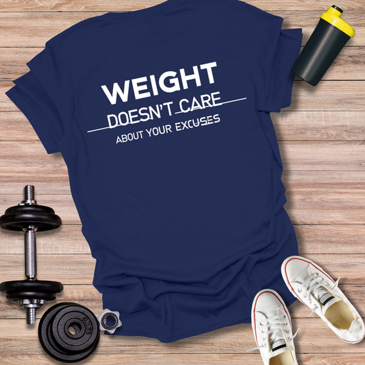 StoicLift Unisex Softstyle T-Shirt – "Weight doesn't care about your excuses."