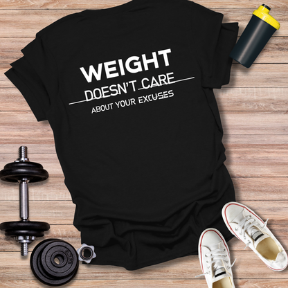 StoicLift Unisex Softstyle T-Shirt – "Weight doesn't care about your excuses."