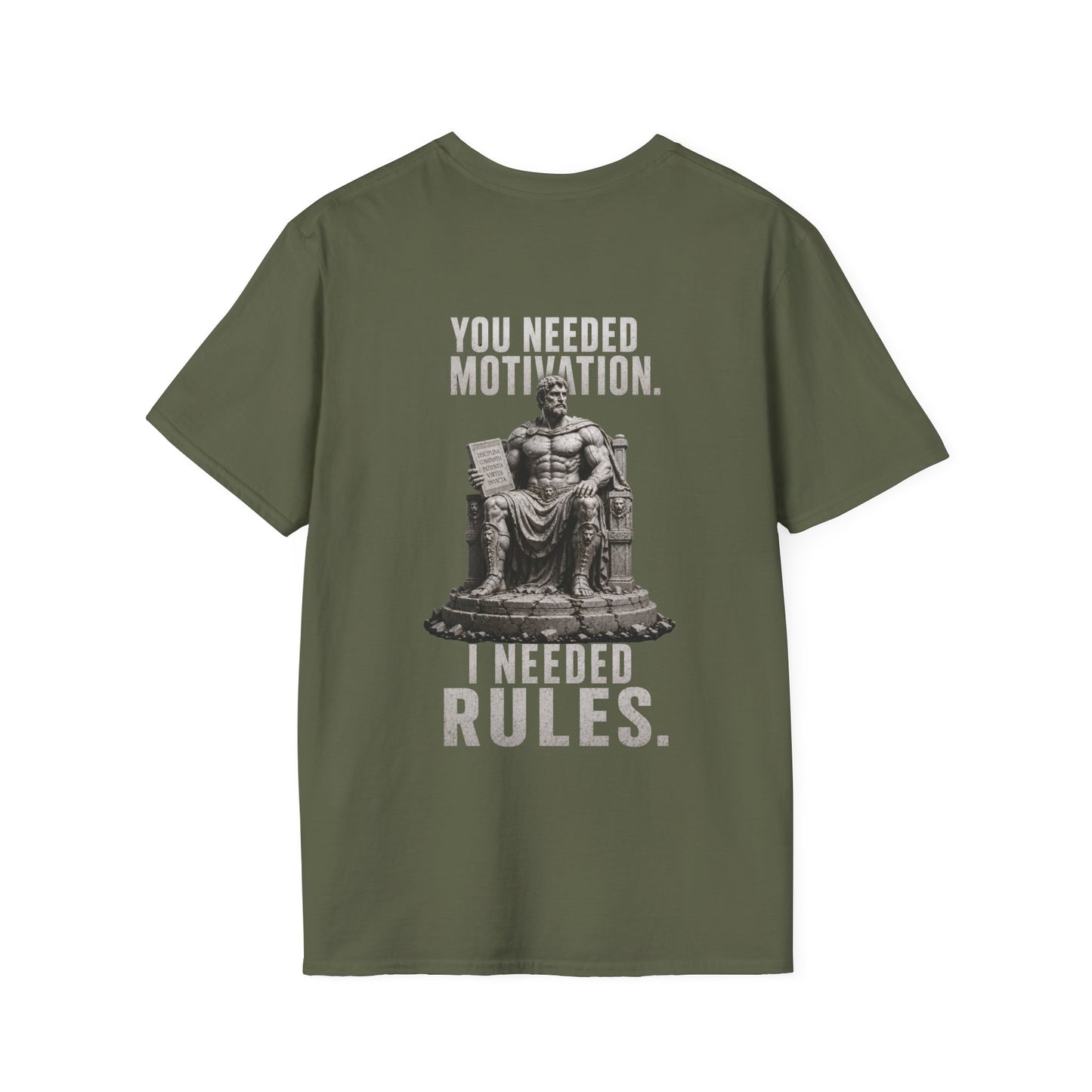 "Rules Over Motivation" – Regular Fit Tee
