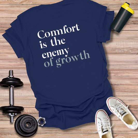 StoicLift Unisex Softstyle T-Shirt – "Comfort is the enemy of growth."