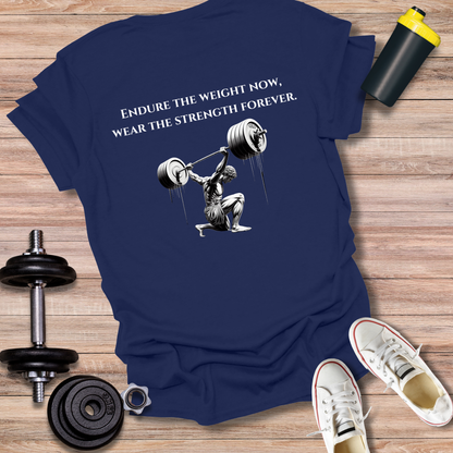 StoicLift Unisex Softstyle T-Shirt – "Endure the weight now, wear the strength forever."