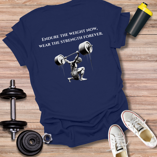 StoicLift Unisex Softstyle T-Shirt – "Endure the weight now, wear the strength forever."