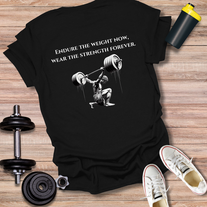 StoicLift Unisex Softstyle T-Shirt – "Endure the weight now, wear the strength forever."