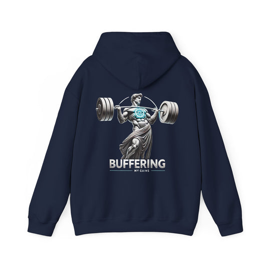 StoicLift Heavy Blend Hoodie - "Buffering my gains."