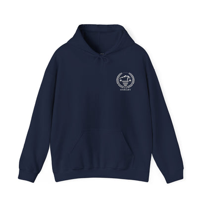 StoicLift Heavy Blend Hoodie - "Too sore to scroll."