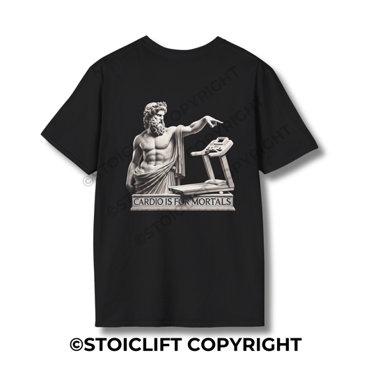 StoicLift Unisex Softstyle T-Shirt – "Cardio is for mortals."