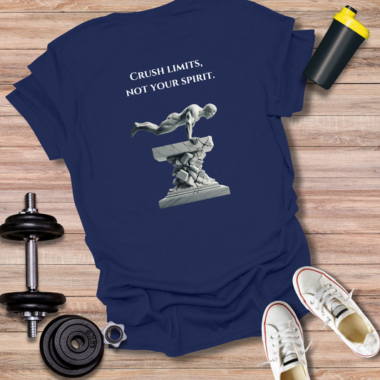 StoicLift Unisex Softstyle T-Shirt – "Crush limits, not your spirit."
