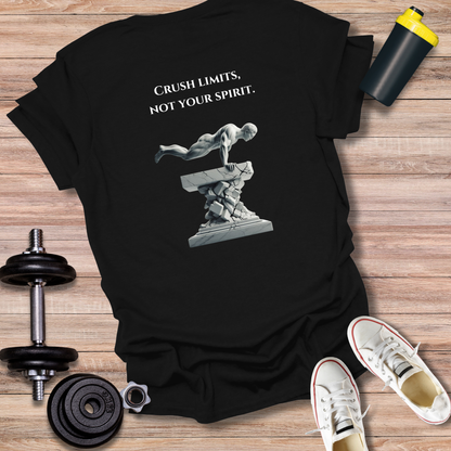 StoicLift Unisex Softstyle T-Shirt – "Crush limits, not your spirit."