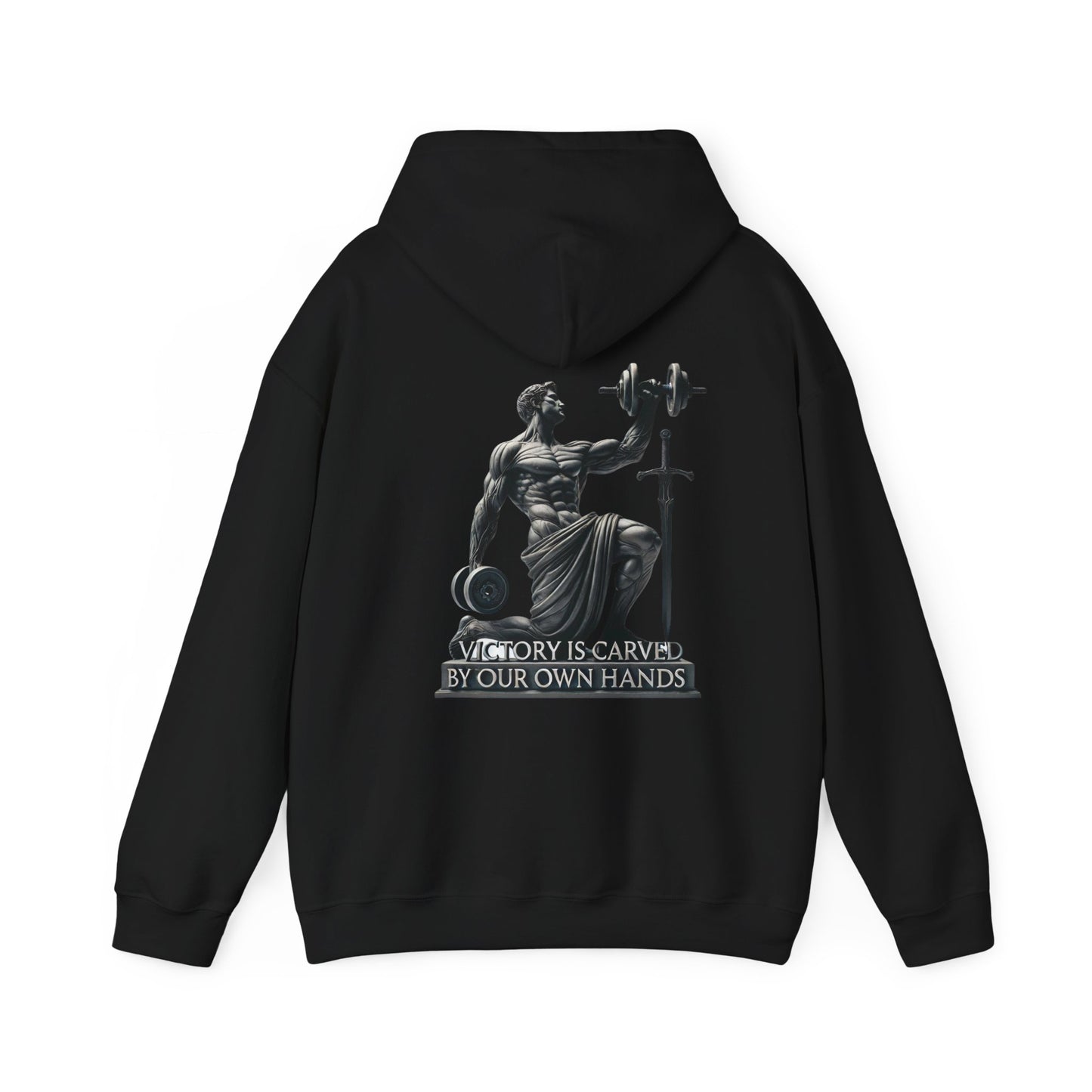 StoicLift Heavy Blend Hoodie - "Victory is carved by our own hands."