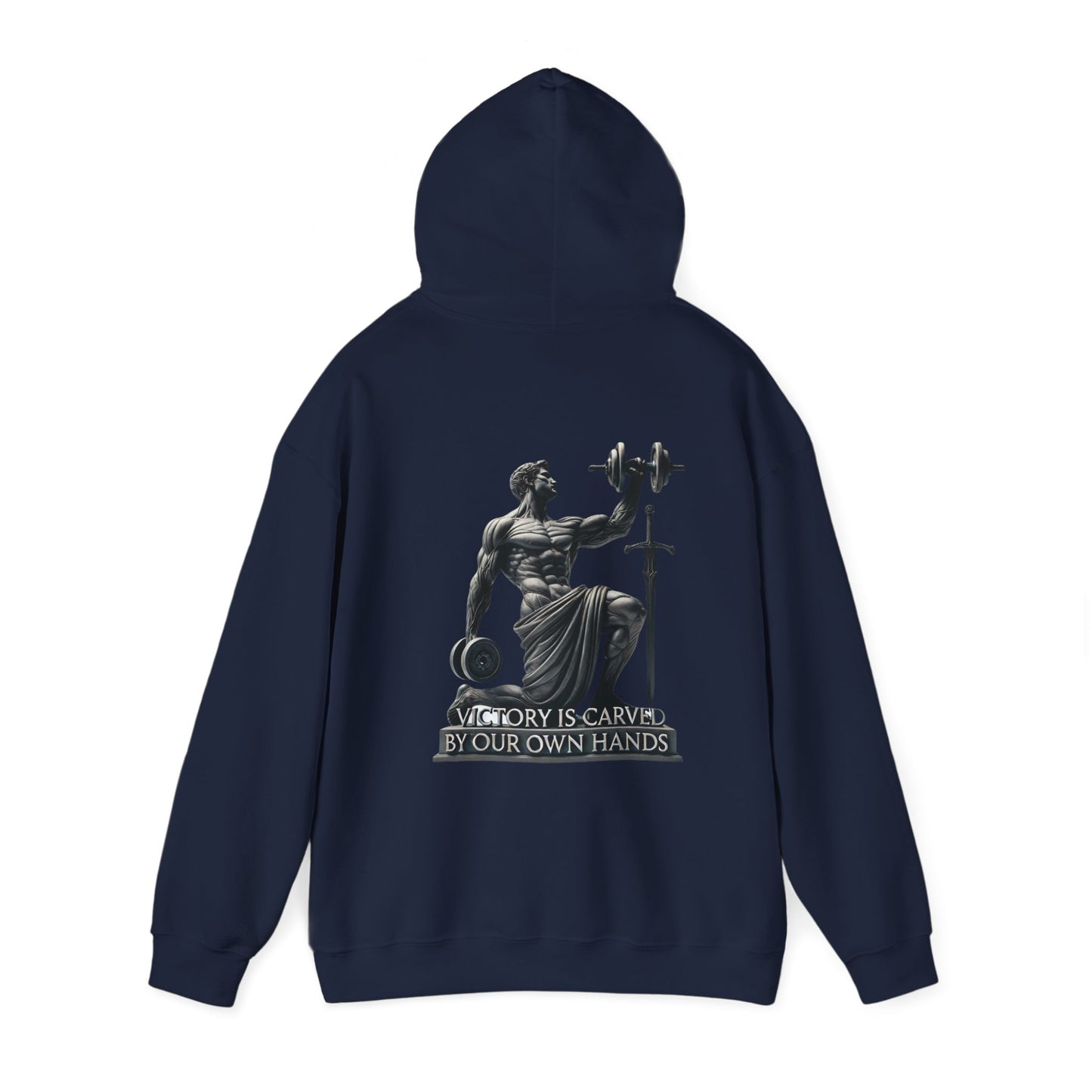 StoicLift Heavy Blend Hoodie - "Victory is carved by our own hands."